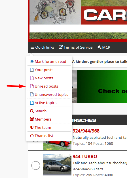 'Unread posts' link screenshot 2023-08-29.png