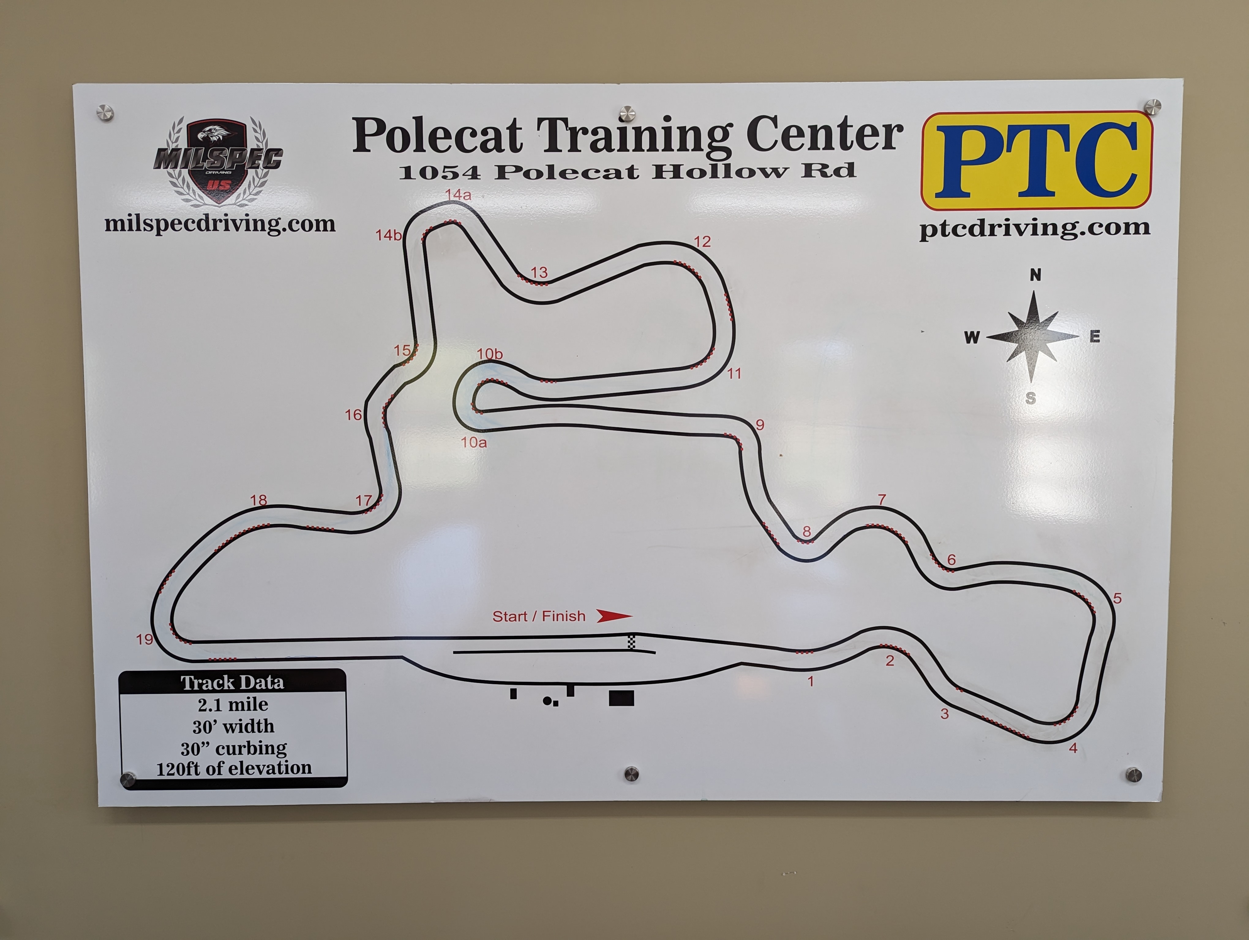 PTC (Polecat) 'PTC Club' wall track map photo .jpg
