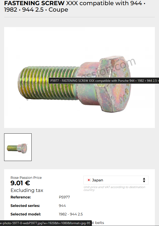 According to this website this is the actual bolt.