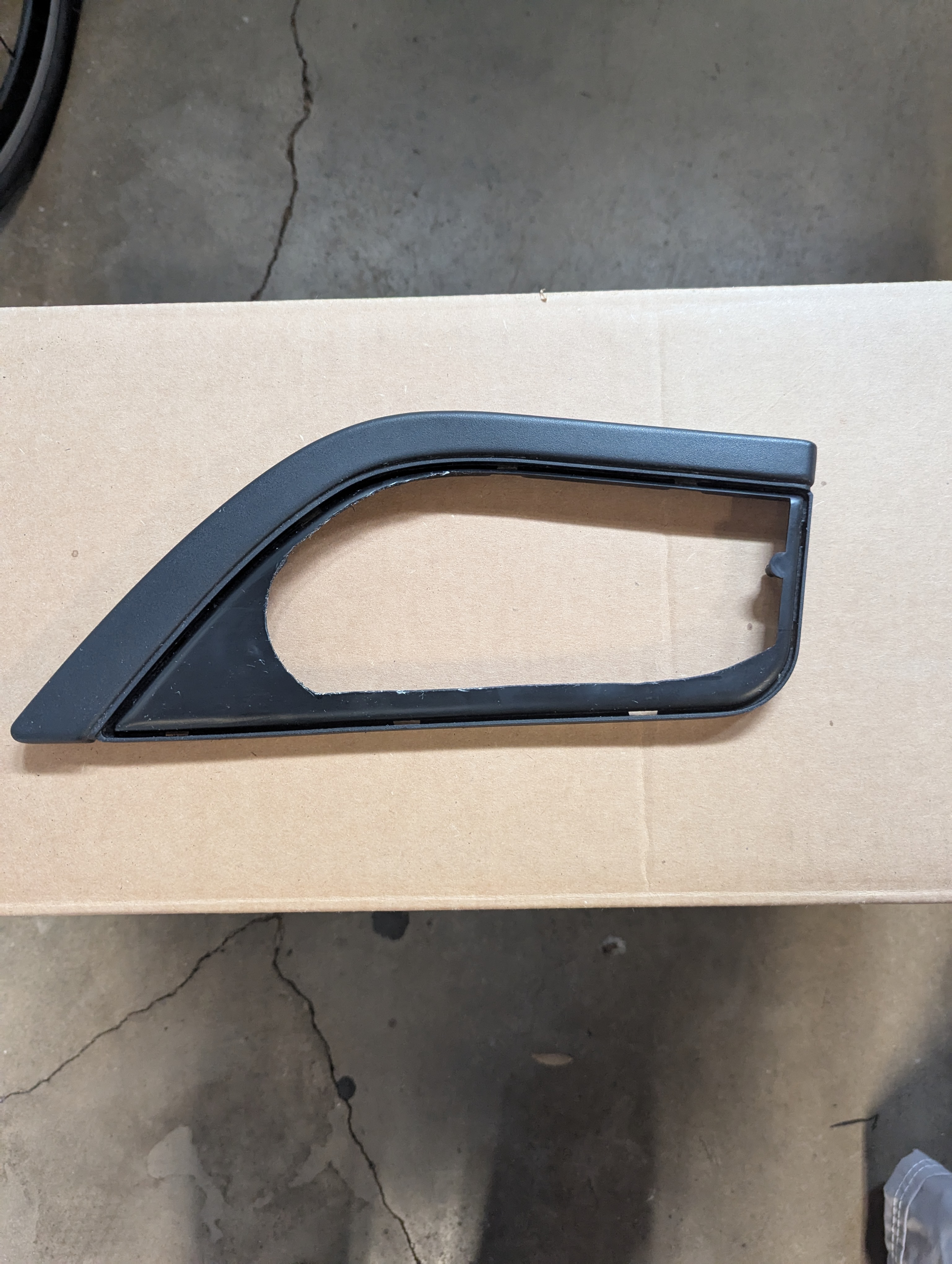Rear grill cut out