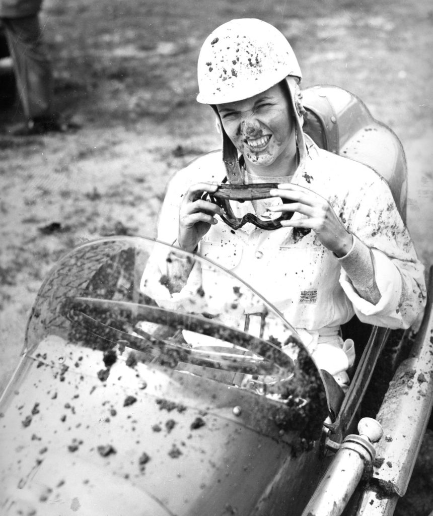 Denise McCluggage - race car mud!.jpeg